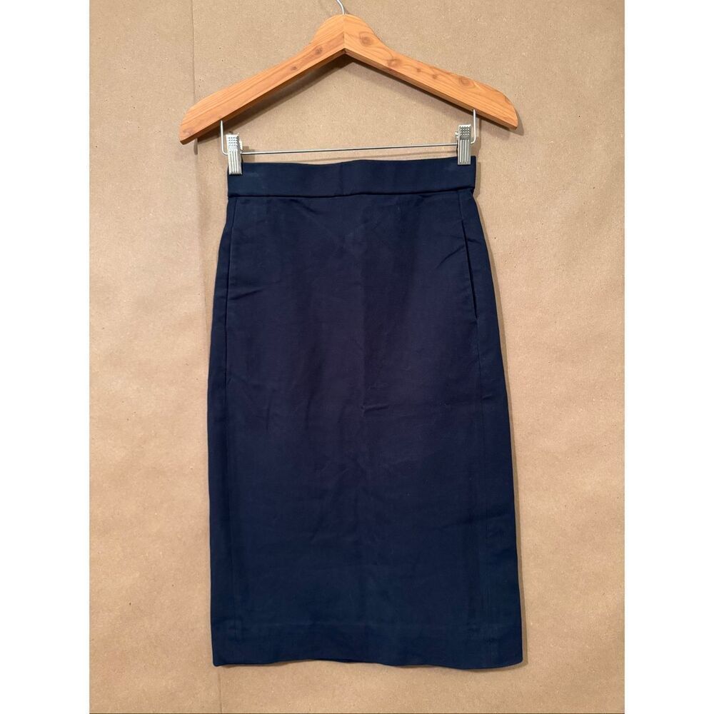 COS Navy Pencil Midi Skirt